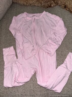Little Sleepies Pink Footed Zip Pajama